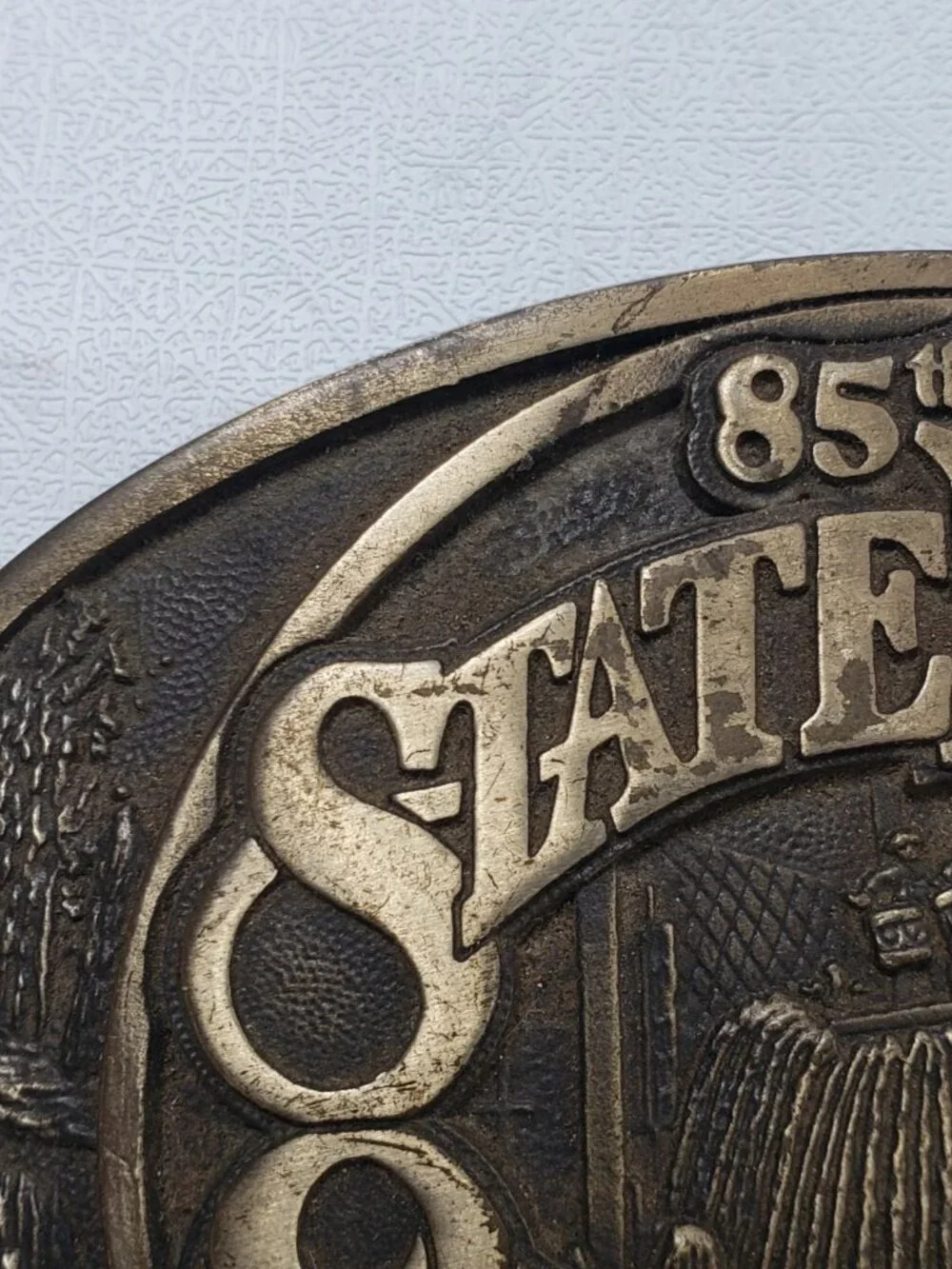 1989 85th State Fair of Oklahoma Water Wonderland Limited Edition Belt Buckle